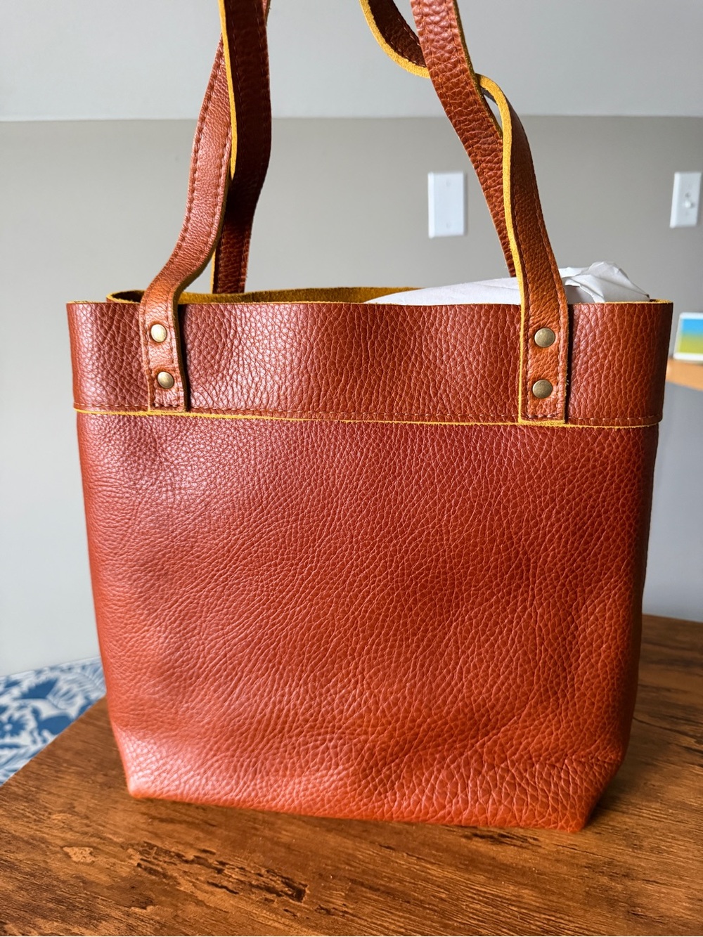 Portland Leather Sienna Montana Leather Tote BNNU - Picture 5 of 6